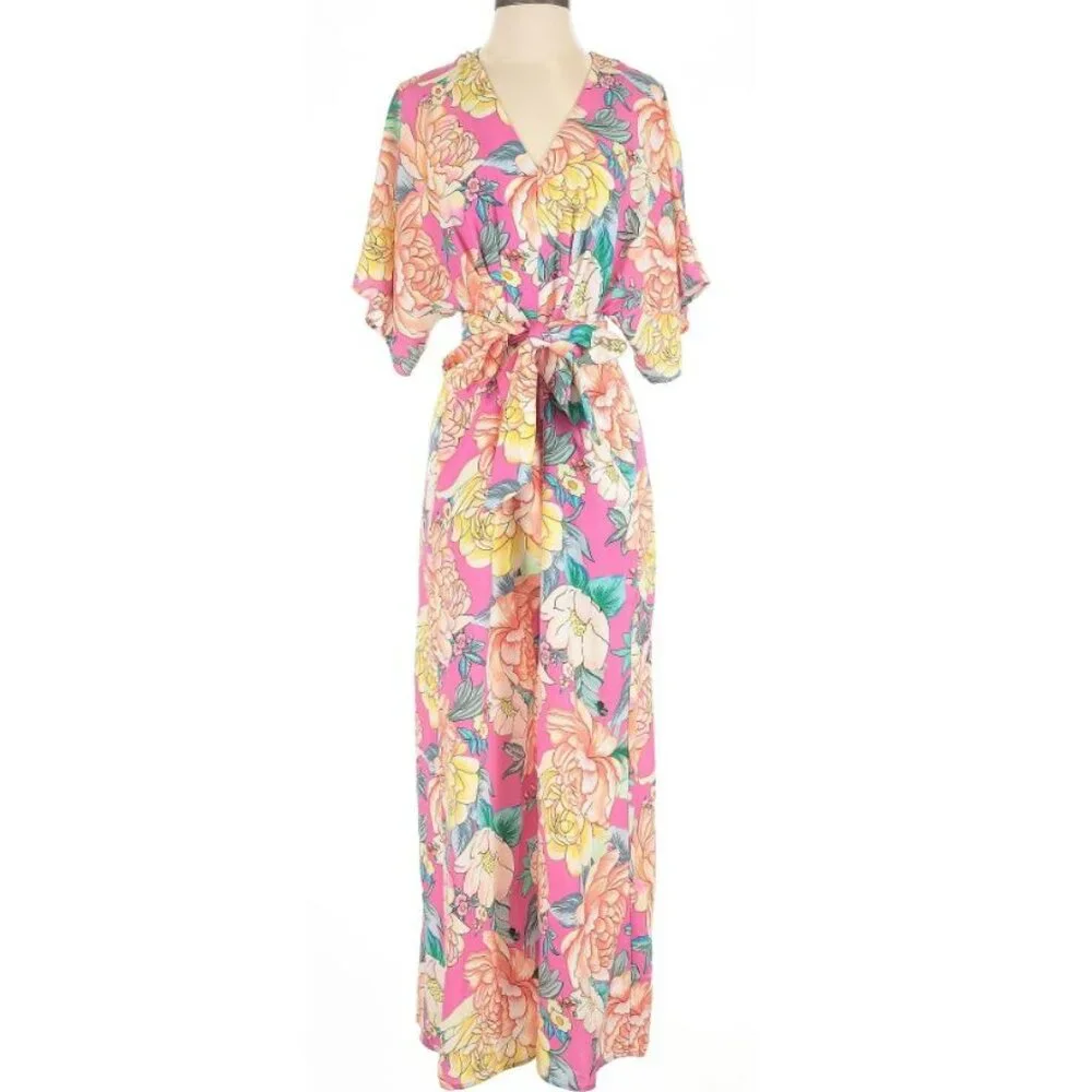 FARM RIO Anthropologie Eulalie Wide-Leg Jumpsuit - Picture 3 of 10